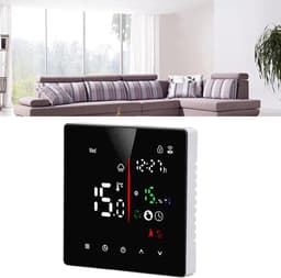 Digitale Thermostaat - Slimme Regelaar - Temperatuur Beheer - App Bediening - AC 90-240V - Zwart — thumbnail 3