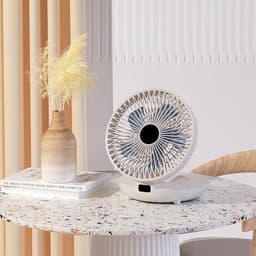Wandventilator - Luchtcirculator - Comfortabele Lucht - Opvouwbaar Ontwerp - 9.4x20.5x9.4 cm - Wit — thumbnail 3