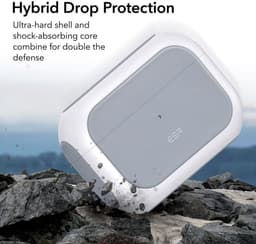 ESR Orbit Hybrid HaloLock Hoesje MagSafe Wit Geschikt voor Apple AirPods Pro 1/2 — thumbnail 3