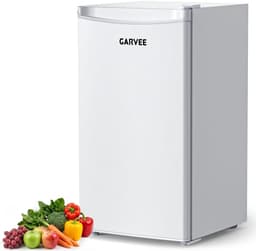 Triumpunpre Mini Koelkast 90L Wit - Grote Drankkoelkast met Vriesvak - Stille Minibar 41dB - Energieklasse E - 5 Temperatuurstanden 0-18°C - Omkeerbare Deur - Verstelbare Voet - Compacte Vrijstaande Koelkast voor Kantoor en Slaapkamer — thumbnail 1