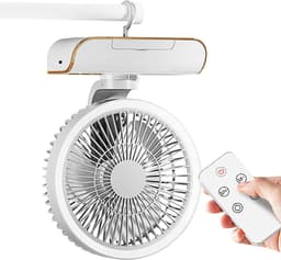 Ventilator met Convectie - Tafelventilator Circulator - Luchtcirculatie Optimaliseren - 5 Snelheden Instelbaar - 25x18x10.5cm - Grijs — thumbnail 1
