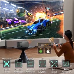 Everycom - RD829 - Beamer - Projector Beamer - Mini Meamer - 1920x1080dpi - Automatische focus - 5G - met WiFi - 12000lumens — thumbnail 3