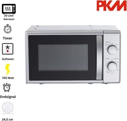 Magnetron - Oven Combimagnetron - Snel opwarmen - Onderbouw of vrijstaand - 20 liter - Zilver — thumbnail 4