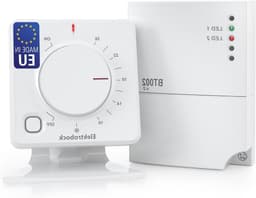 Draadloze Kamerthermostaat - Slimme Thermostaat - Energie Besparen - Zelflerend Systeem - 81x81x35mm - Wit — thumbnail 1