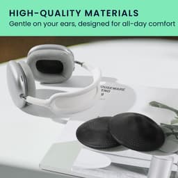 kwmobile 2x oorkussens geschikt voor Plantronics Blackwire C3220 C3320 C310 C320 C3200 - Earpads voor koptelefoon in zwart — thumbnail 5