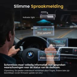 NIVA® Dashcam - 4K - Dashcam voor En Achter - Dashcam voor Auto - Zwart - 4cm x 6cm x 3cm — thumbnail 4