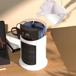 Draagbare Koeler - Mini Airco - Verkoeling Buiten - Ultra Stil - A4 Formaat - Uniek — thumbnail 3