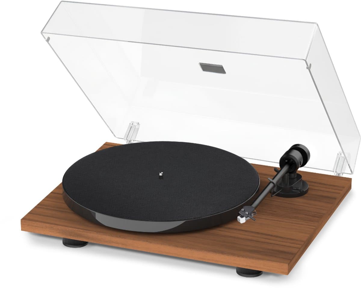 Pro-Ject E1 BT Bluetooth Platenspeler – met Phono Voorversterker – Handmatige Platenspeler – 33/45 RPM – LP Speler – AT3600L element – Walnoot — afbeelding 1