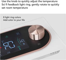 Slimme Thermostaat - Verwarmingsthermostaat Programmeerbaar - Temperatuur Regelen - Touchscreen Kleurendisplay - 86 x 86 mm - Wit — thumbnail 4