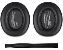 Set Oorkussens voor JBL Koptelefoon - E65BTNC Oorkussen - E65BTNC/Live 650NC/Live 650BTNC/Live 660NC/Live 660BTNC/Duet NC - Kunstleer met Traagschuim