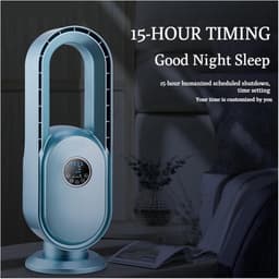 Bladeless Ventilator - Torenventilator Luchtcirculator - Comfortabele Koeling - Intelligente Afstandsbediening - 67.5 cm Hoog - Roze — thumbnail 1