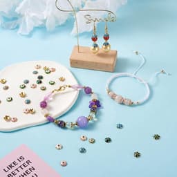 60 stuks vergulde bloemvormige emaille kralenkappen voor sieraden maken, ideaal voor het afwerken van kralen met een stijlvolle en duurzame uitstraling — thumbnail 5