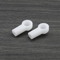 2 stuks vervangende eindkap voor bovenste duwstanggewricht 98656127902, compatibel met Porsche Boxster 986 987 bovenste ondersteuningsbeugel, duwstangkogelgewrichtadapters, wit — thumbnail 2