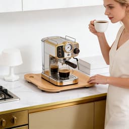 Keukenmachine Onderstel - Apparaat Rolplank - Keukenwerk Stroomlijnen - Soepele Beweging - 36x28cm - Houtkleur — thumbnail 3