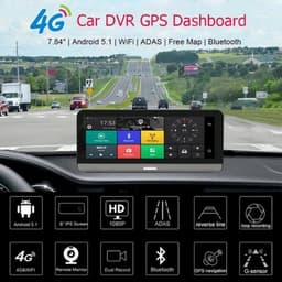 Dashcam voor Auto - 7.84" 4G Android Dashcam – GPS Navigatie, 1080P Full HD, Achteruitrijcamera, Dual Lens, ADAS Rijhulp, WiFi, Bluetooth, Parkeermodus, Loop Recording - Zwart — thumbnail 5