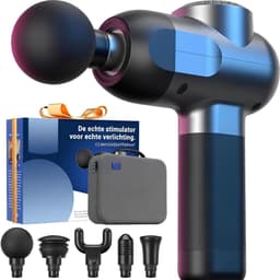 LNMsolutions® Massage Gun - Massage Apparaat - Massage Pistool - Zwart - 15cm x 12cm x 4cm — thumbnail 1