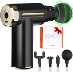 Mini Massage Gun - Spier Massager Percussie - Spierherstel Bevorderen - Drukgevoelige Start - 11 x 4 x 9 cm — thumbnail 1