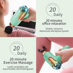 Massagepistool - Fascia Gun Mini - Spierherstel - Stille Werking - Compact Formaat - Paars — thumbnail 3