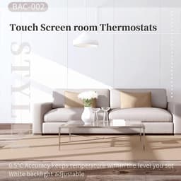 Slimme Thermostaat - Klimaatregelaar Temperatuurcontroller - Energie Besparen - Wekelijks Programmeerbaar - 60 mm Montageafstand - Wit — thumbnail 3