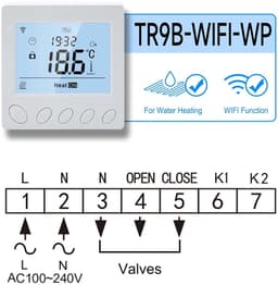 Digitale Thermostaat - Slimme Regelaar - Verwarming Instellen - WiFi App Bediening - 16A - Wit — thumbnail 3