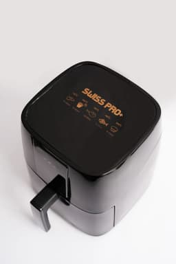 Swiss Pro+ Airfryer SP-AF5L - 5 Liter - Heteluchtfriteuse met Kijkvenster - Digitaal Touchscreen - 1450W - Geschikt voor 5 personen - Zwart — thumbnail 3
