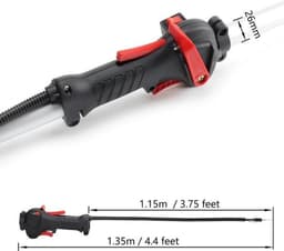 115cm Dubbelmodel Strimmer - Trimmer - Brush Cutter Handvat - Schakel- en gaskabel - 26mm buis Accessoires — thumbnail 4
