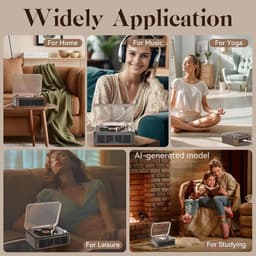CINK & Co CD-speler met Luidsprekers - Bluetooth 5.0 en FM-radio - USB, USB-C en AUX - Met Afstandsbediening - Houtkleur — thumbnail 3