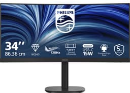 Philips 34B2N3500C - 34 inch Ultrawide Curved QHD Business Monitor - 120Hz - 5 jaar garantie — thumbnail 1