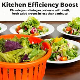 Salade Spinner - Groente Droger - Groenten Drogen - Handsfree Bediening - 10L - Wit — thumbnail 3