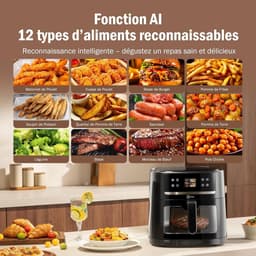 Airfryer 8L met Zichtvenster - 12-in-1 Functies - Tot 80% Minder Vet - Eenvoudig koken - ShopVlot — thumbnail 2