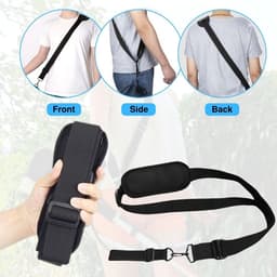 Gras trimmer draagband - Schouderharnas Bosmaaier - Tuinonderhoud - Ergonomisch Ontwerp - 55-100 cm - Zwart — thumbnail 3