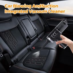 Draadloze Handstofzuiger - Compacte Reiniger - Auto en Thuis - Krachtige Zuigkracht - 2400 mAh Accu - Zwart — thumbnail 4