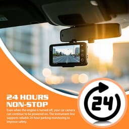 Dashcam hardwire kit, dashcam hardwire kit, 12 V-24 V naar 5 V/3 A USB-C-netaansluiting, dashcam hardwire-kit met meervoudige zekeringen voor GPS-voeding, radarwaarschuwingskits — thumbnail 4