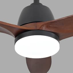 HAUSS SPOLE Plafondlamp Met Ventilator – 91,4 cm – Dimbaar Met 3 Kleurtemperaturen – Massief Hout – Zwart En Donkere Walnoot – Voor Woonkamer — thumbnail 5