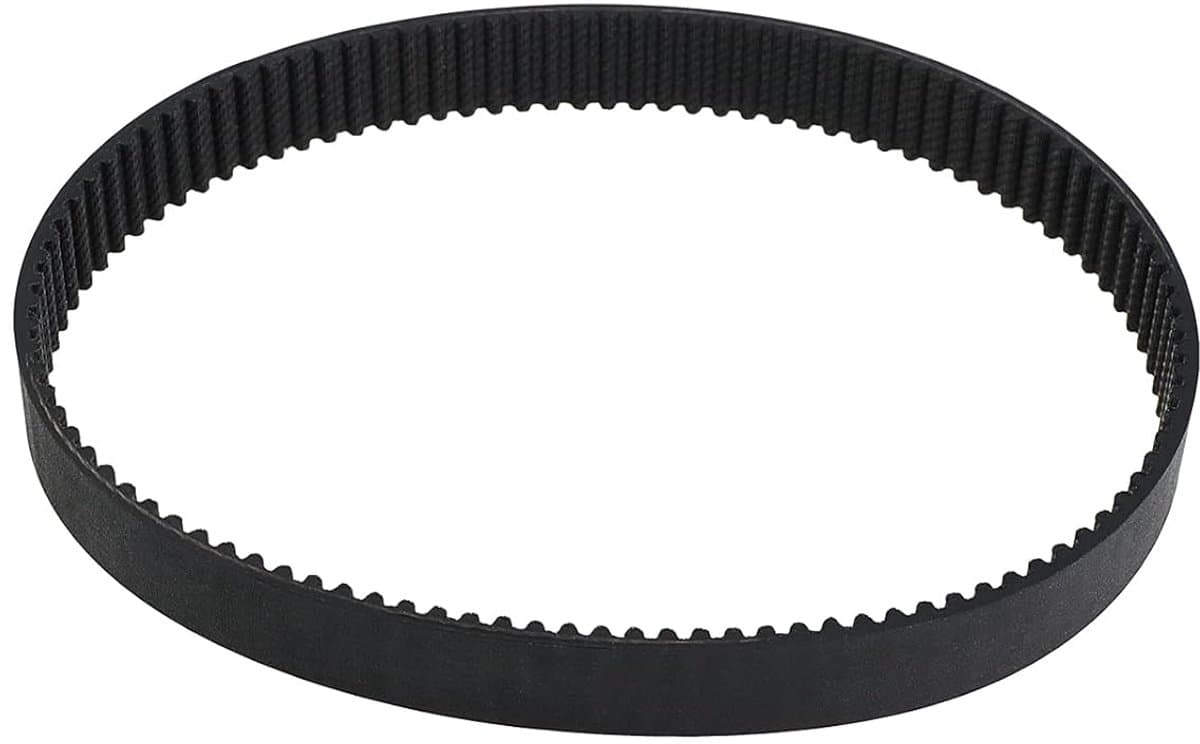 SnelShoppen - Vervangende Aandrijfriem Rubber Zwart 3mm Stapel 13mm Breedte 103 Tanden 309mm Omvang Geschikt voor MacAllister MGTP1000 Grasmaaier — afbeelding 1