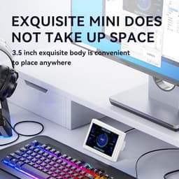 3.5" Computer Temperature Monitor, PC Temperature Display, PC Sensor Panel for PC Computer Case, IPS Type C Mini - ShopVlot — thumbnail 5