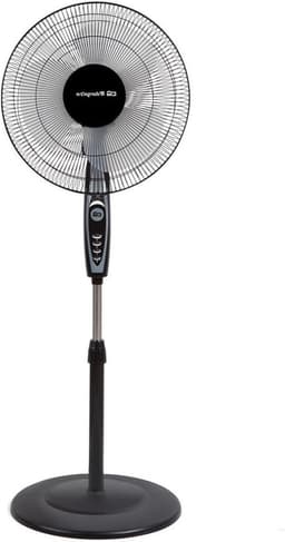 Vloerstaande Ventilator - Staan Ventilator - Verkoeling Binnen - 3 Snelheden Instelbaar - 40 cm Bladen - Zwart — thumbnail 1