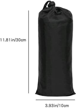 SnelShoppen - Duurzame 210D Waterdichte Tuinmachinehoes, Zwart, Stofdicht, Bescherming voor Grasmaaier met Opbergtas, 25 x 7 cm — thumbnail 2