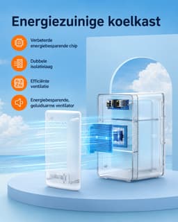 Mini Koelkast 6 Liter – Koelen en Verwarmen – 12 V en 220-240 V – Draagbare Koelbox voor Auto, Kantoor en Slaapkamer — thumbnail 4