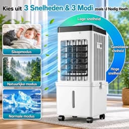 Innovastore Draagbare airconditioner - Waterluchtkoeler - Draagbare Luchtkoeler - Luchtcirculatie - Drie snelheden - 4.4 liter — thumbnail 5