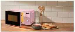 Silvercrest Magnetron - Roze - Vermogen: 700 W - Standen: 5 - 20L - Draaiplateau: Ø25,5 cm - Voor verwarmen, koken en ontdooien - In een trendy retro design - Intuïtieve bediening met draaiknoppen — thumbnail 5
