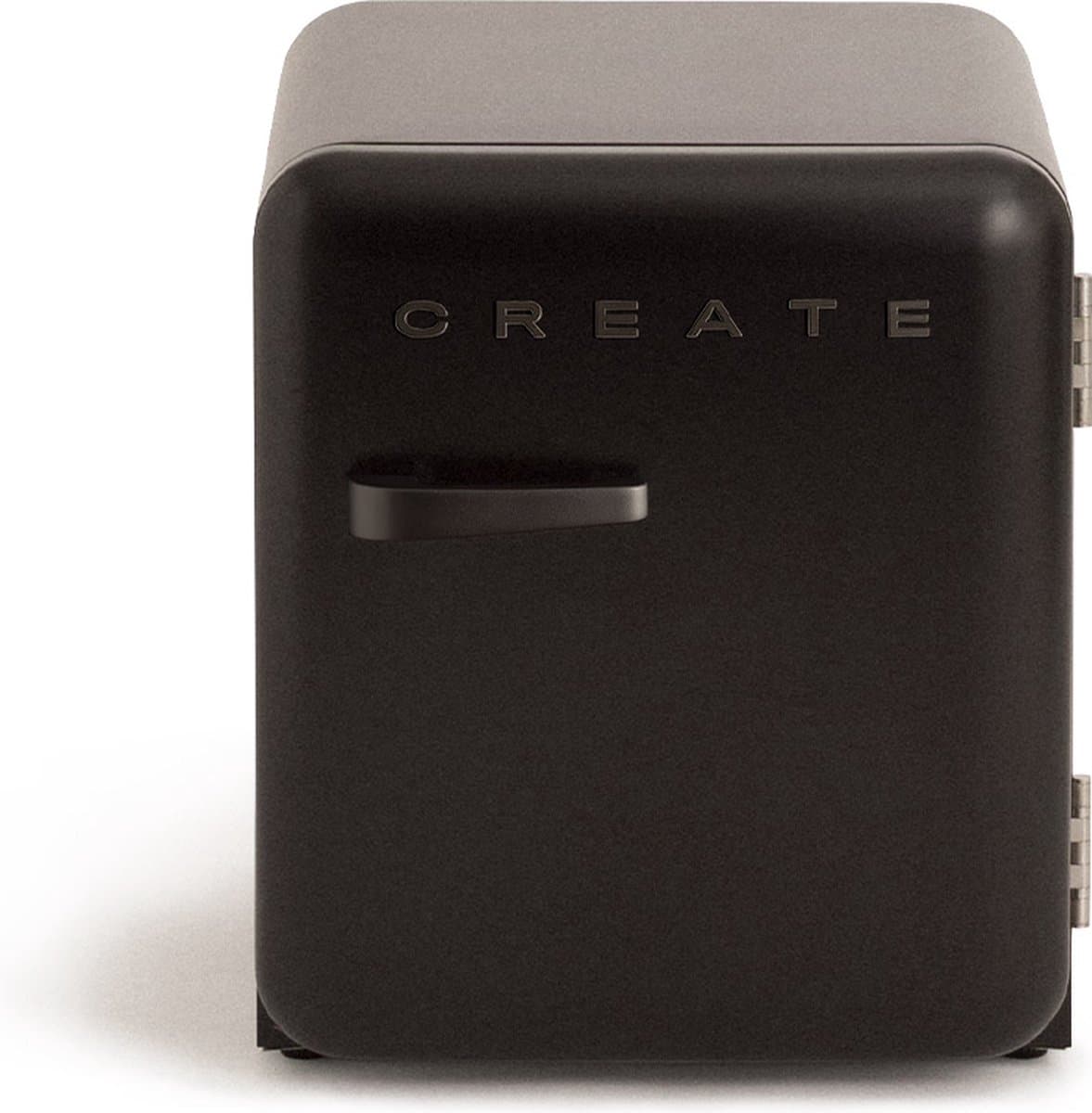 CREATE - Koelkast in retrostijl - Zwart - Handvat Zwart - FRIDGE RETRO 48L — afbeelding 1