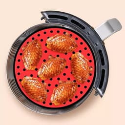 Joyage® Airfryer Silicone Pads - Accessoire voor heteluchtfriteuse - Herbruikbaar - Rond- 23 cm — thumbnail 5
