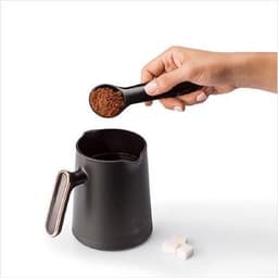 Arzum OKKA Minio Silver - Turkse Koffiemachine - Zwart & Chroom | 4 kopjes | OK004-K - Black & Silver | Turkish Coffee Maker — thumbnail 2