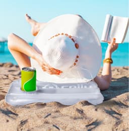 Celly - PoolPillow Zwembad Kussen met Speaker - Kunststof - Wit — thumbnail 3