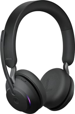 Jabra Evolve2 65 MS Stereo + Stand - Bluetooth Headset - on-ear - wireless - USB-C - noise isolating - black — thumbnail 4