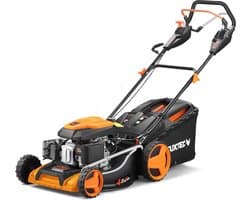 FUXTEC 4-in-1 Benzine Grasmaaier FX-RM5196PRO – 6 pk (4,4 kW) – 51 cm Maaibreedte – Flexibele Aandrijving – 4-Takt – Maaihoogte 25–75 mm – 60 L Grasopvangbak – Mulchen & Zij-uitworp