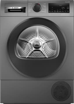 Bosch WQG235DRNL Serie 6 - Wasdroger - Warmtepompdroger - Blijvend energiezuinig met Self Cleaning Condensor - Auto Dry: droogt automatisch tot de gewenste droogtegraad - Cast iron grey - Trommelverlichting — thumbnail 2