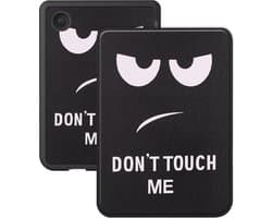 Hoes Geschikt voor Kobo Clara BW Hoesje Bookcase Cover Hoes - Hoesje Geschikt voor Kobo Clara BW Hoes Cover Case - Don't Touch Me