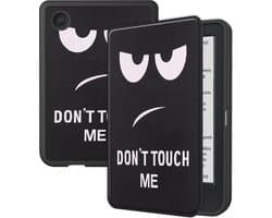 Hoes Geschikt voor Kobo Clara BW - Luxe E-reader Bescherm Case - Hoesje Book Cover - Don't Touch Me